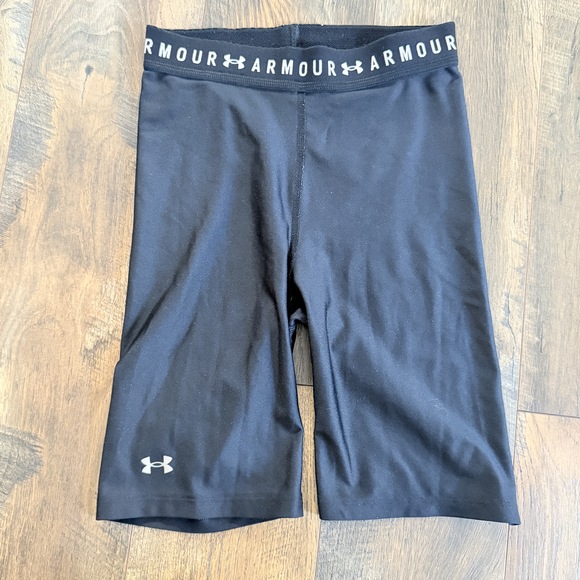 Under Armour Pants - Under Armour Women's HeatGear Compression Shorts xs black workout gym shorts